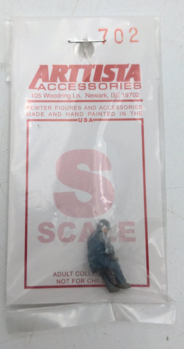 Arttista 702 S Scale Seated Engineer Pewter Figure