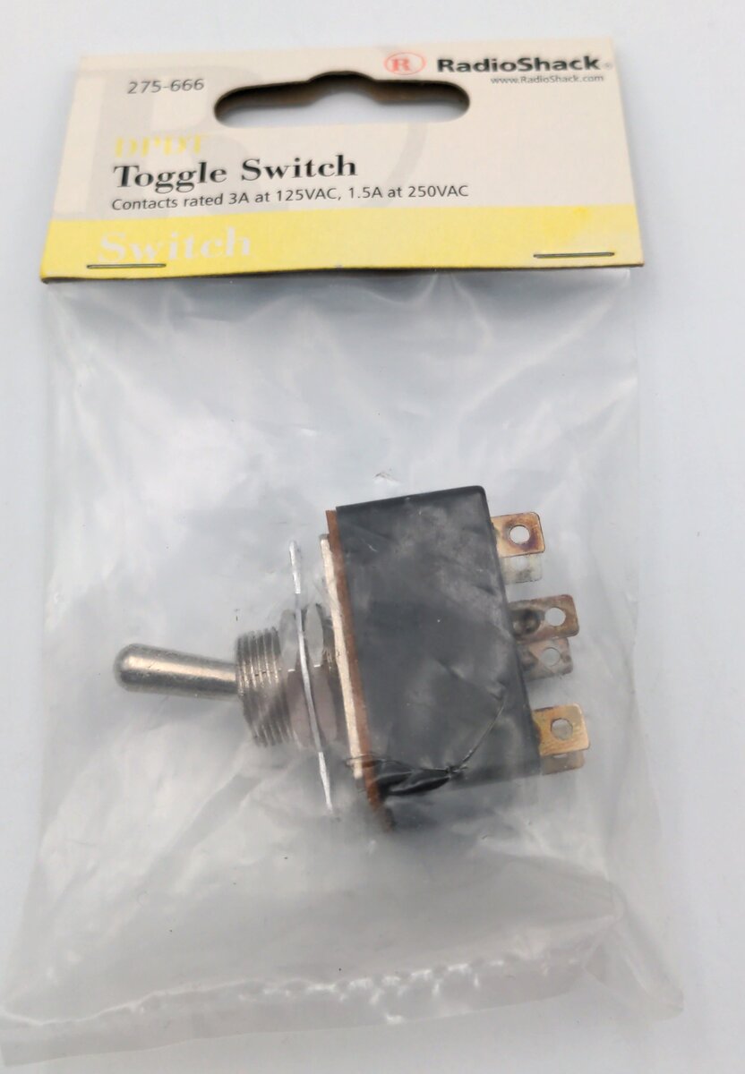 Radio Shack 275-666 DPDT Toggle Switch