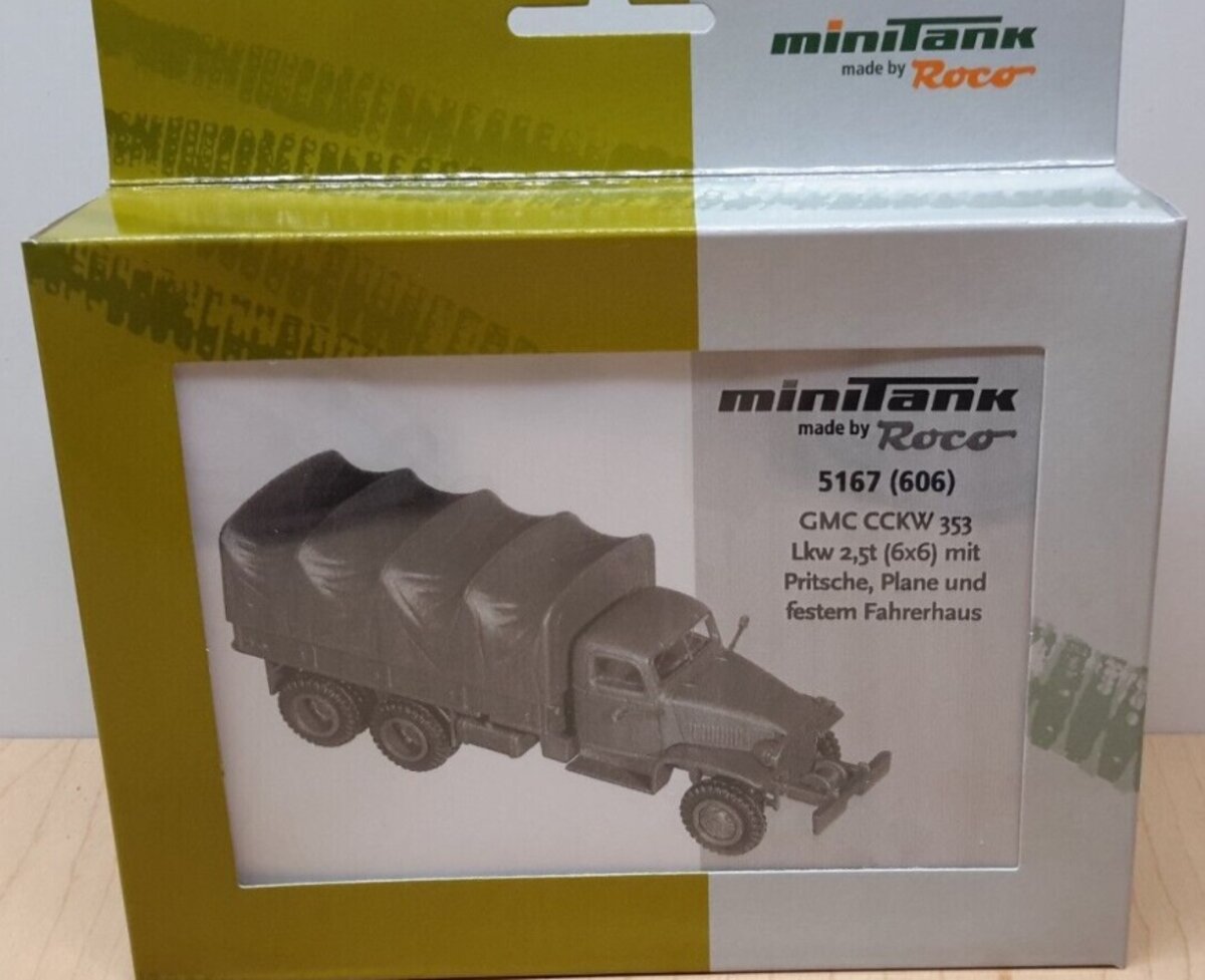 Roco 5167 HO GMC CCKW 353 6X6 2.5 Ton Truck Plastic Kit