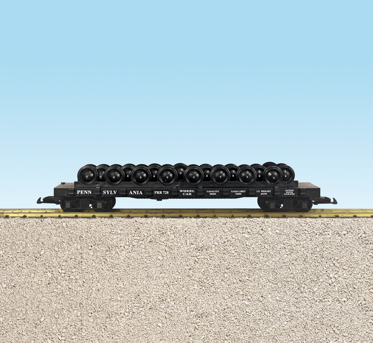 USA Trains R1881 G Black Pennsylvania Wheel Car #728