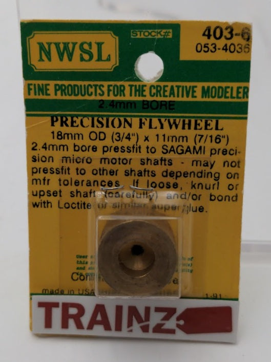 Northwest Short Line 403-6 2.4mm Bore Precision Flywheel