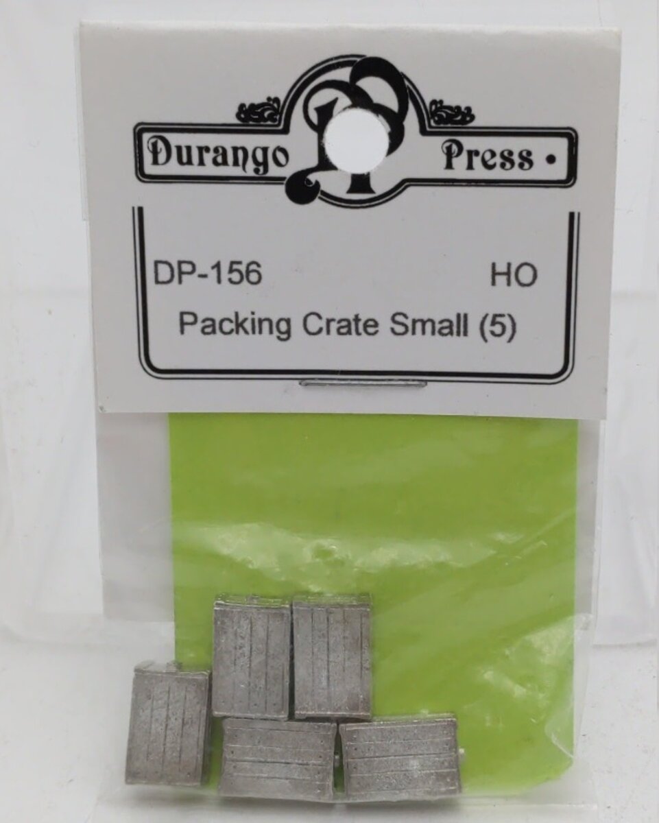 Durango Press 156 HO Packing Case Crate Small Undecorated Cast Metal (Pack of 5)