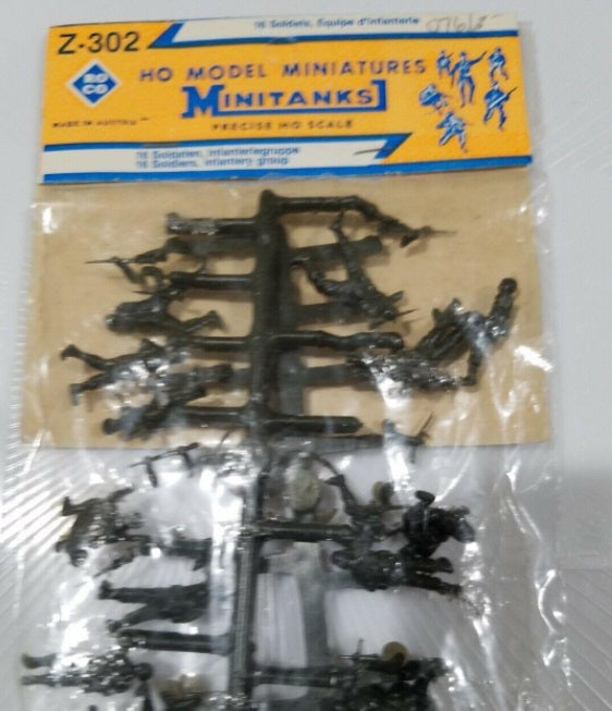 Roco Z-302 HO Minitanks US-Infantry Group Figures (Set of 16)