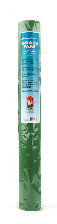 Life Like 1009 Grass Mat Light Green 25" x 100
