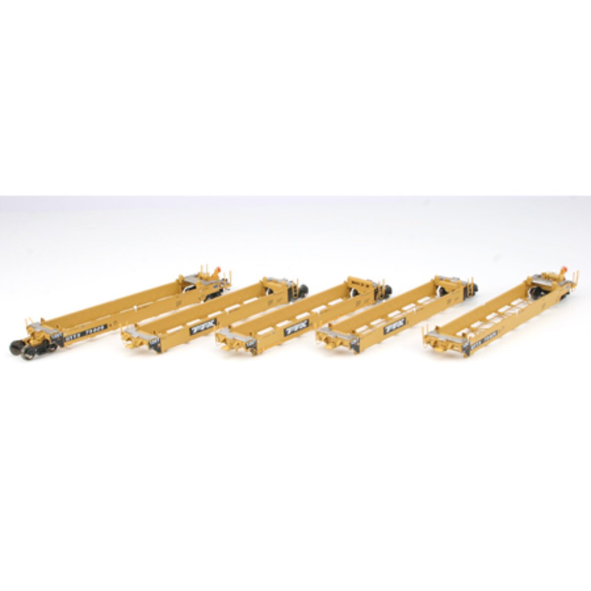 Athearn 95040 HO Scale TTX Maxi Well Car 5-Unit Set #73025