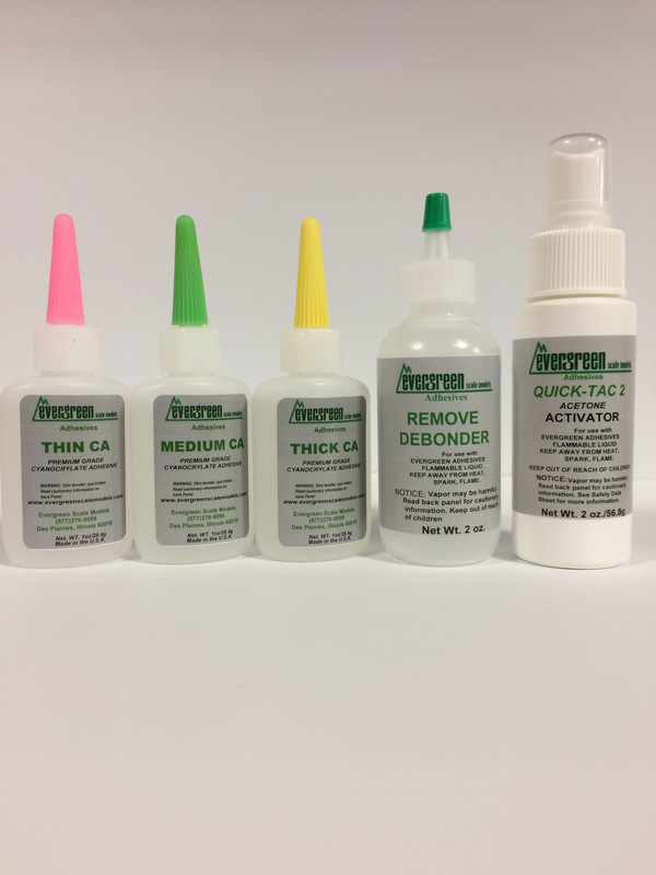 Evergreen Scale Models 62-5 Medium CA Adhesives - 1/2 oz. Bottles (Pack of 12)