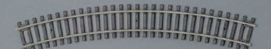 Piko 55212 HO Code 100 Nickel Silver R2 30° Curved Track Section