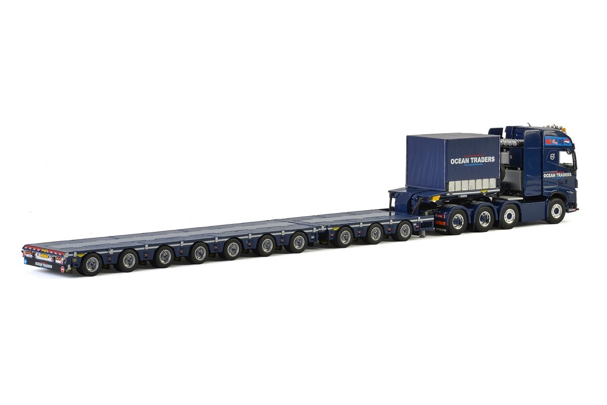 WSI 02-2165 1:50 Volvo FH4 GLOB XL 8x4 w/Low Loader 7-Axle - Ocean Traders