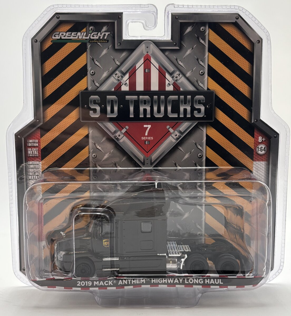 Greenlight Collectibles 45070-A 1:64 UPS - 2019 Mack Anthem Tractor Cab