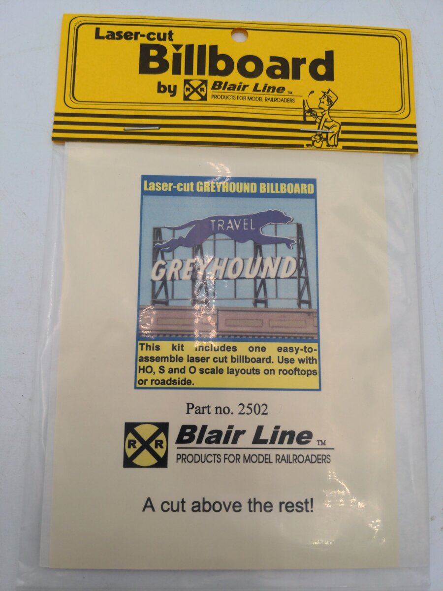 Blair Line 2502 O Laser Cut Greyhound Billboard Sign Kit
