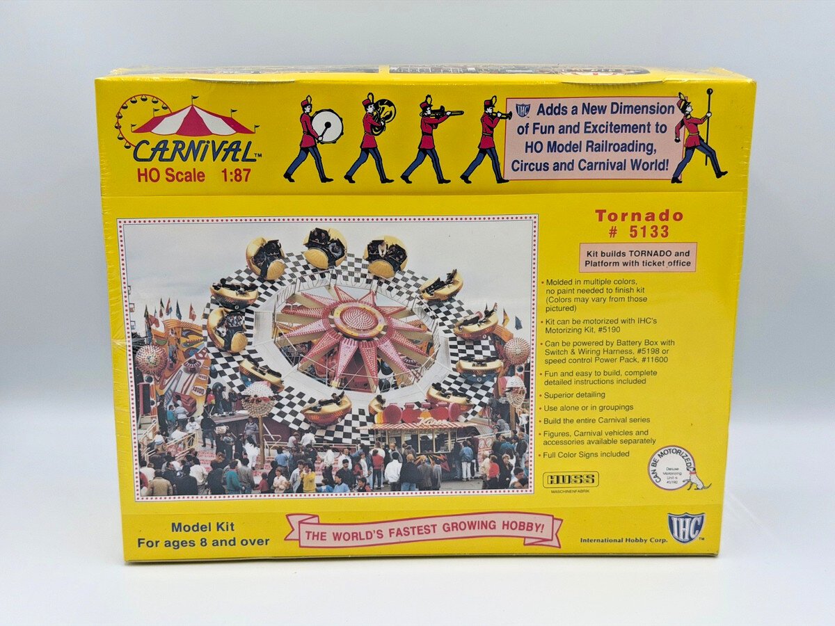 IHC 5133 HO Scale Carnival Tornado Circus Ride Model Building Kit
