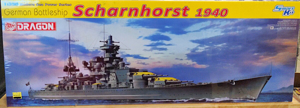 Dragon 1062 1:350 1940 German Battleship Scharnhorst Ship Kit