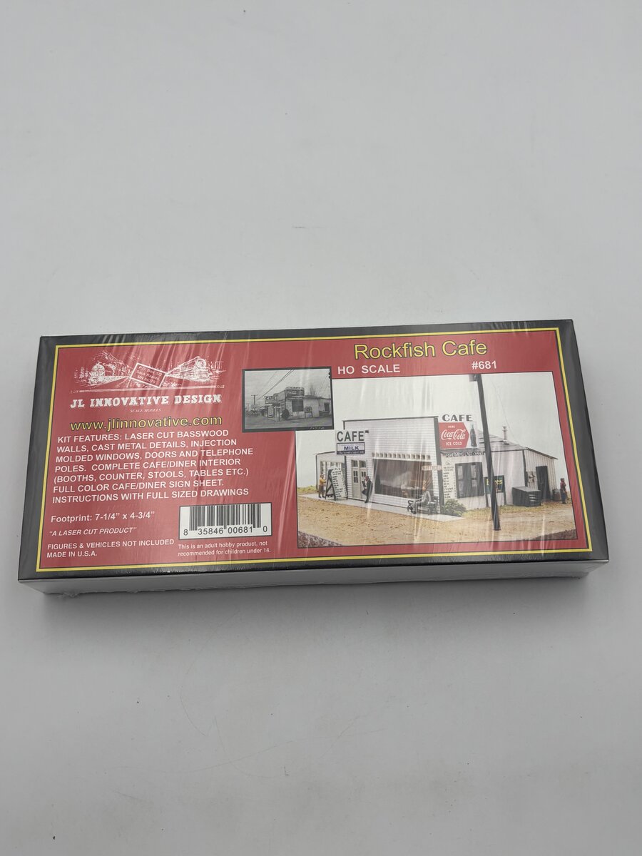 JL Innovative Design 681 HO Rockfish Café Wooden Kit w/Interior