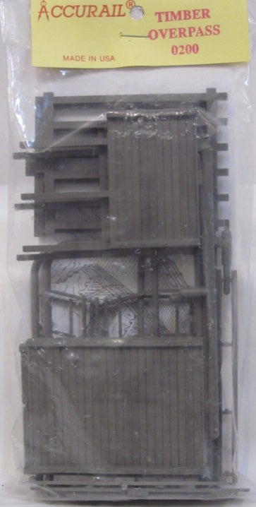 Accurail 0200 HO Rural Timber Overpass Kit