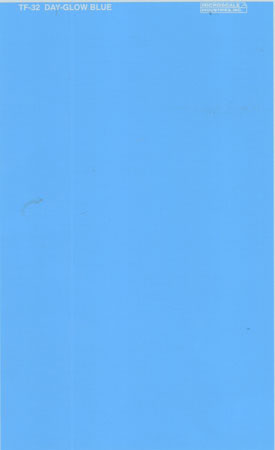 Microscale TF-32 Dayglo Blue Trim Film Decal Sheet