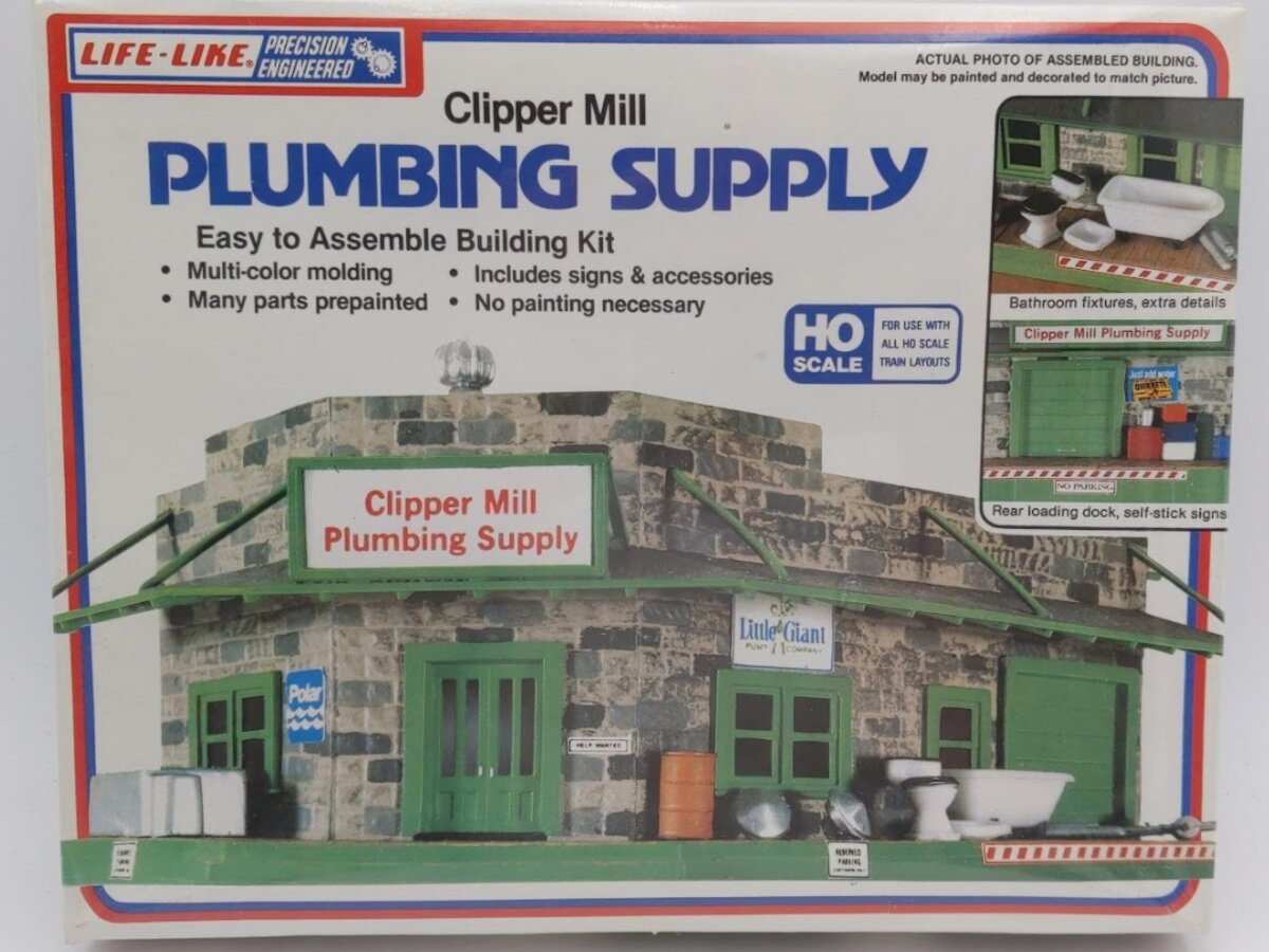 Life Like 1357 HO Clipper Mill Plumbing Supply Building Kit