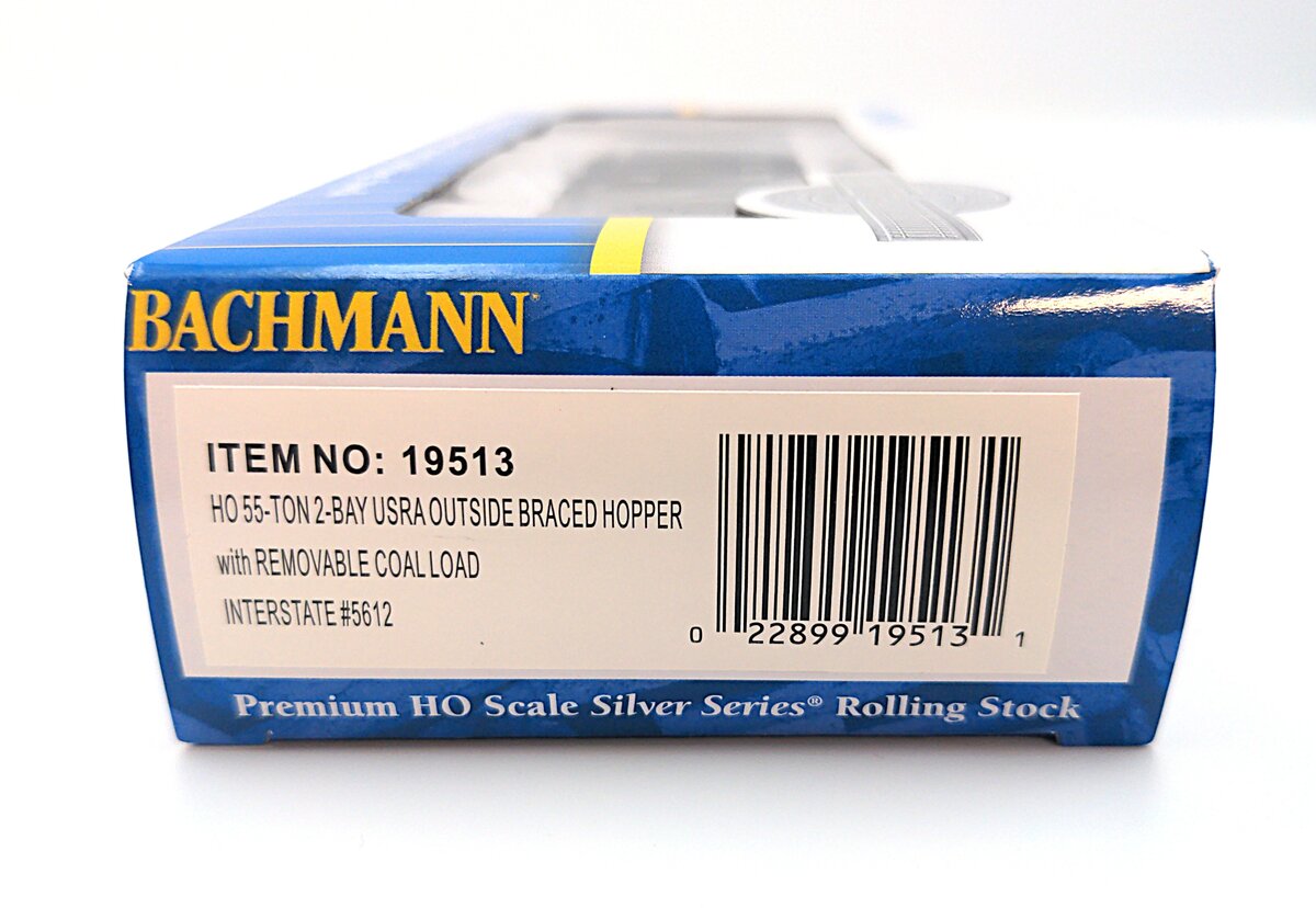 Bachmann 19513 HO Interstate 55-Ton 2-Bay USRA Outside Braced Hopper Car #5612