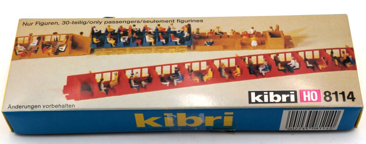 Kibri 8114 HO Scale Seated Passengers Plastic Model Figure Set
