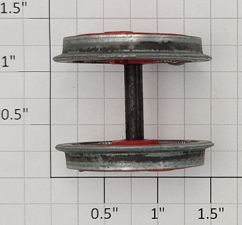 American Flyer XA14A602-A2 Franklin/Washington Engine Flanged Red 2 Wheel & Axle