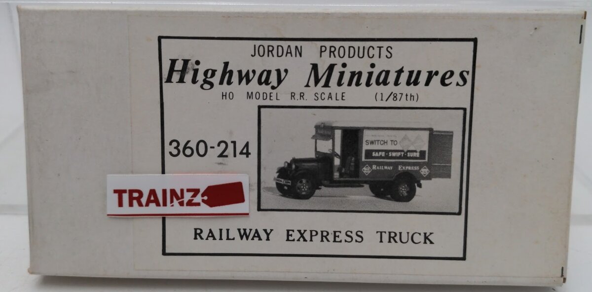 Jordan Products 360-214 HO Highway Miniatures Railway Express Truck Kit