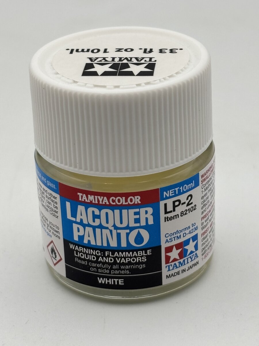 Tamiya 82102 Color Lacquer Lp-2 White - 10 ml Bottle