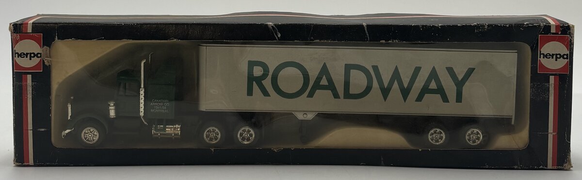 Herpa 950229 HO Roadway Kenworth W900 Tractor Trailer