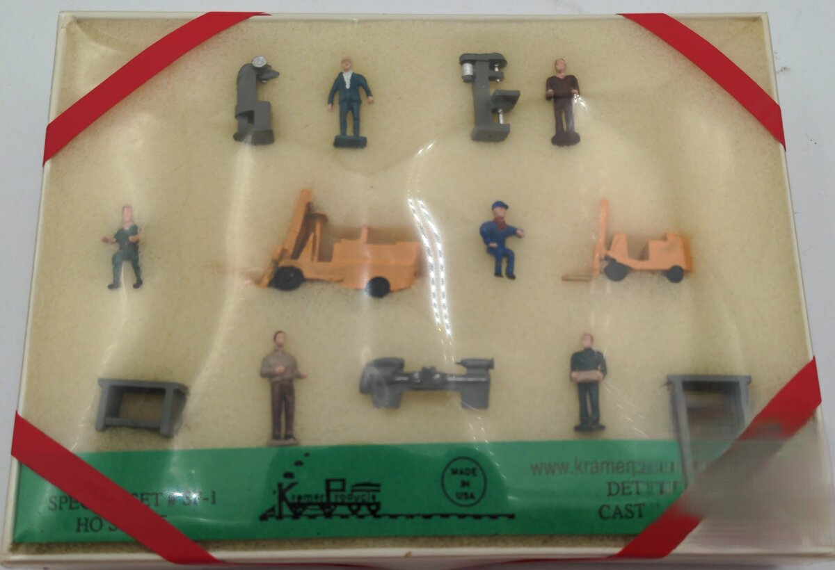 Kramer SP-1 HO Special Set Metal Forklifts Industrial Machinery Shop Figures
