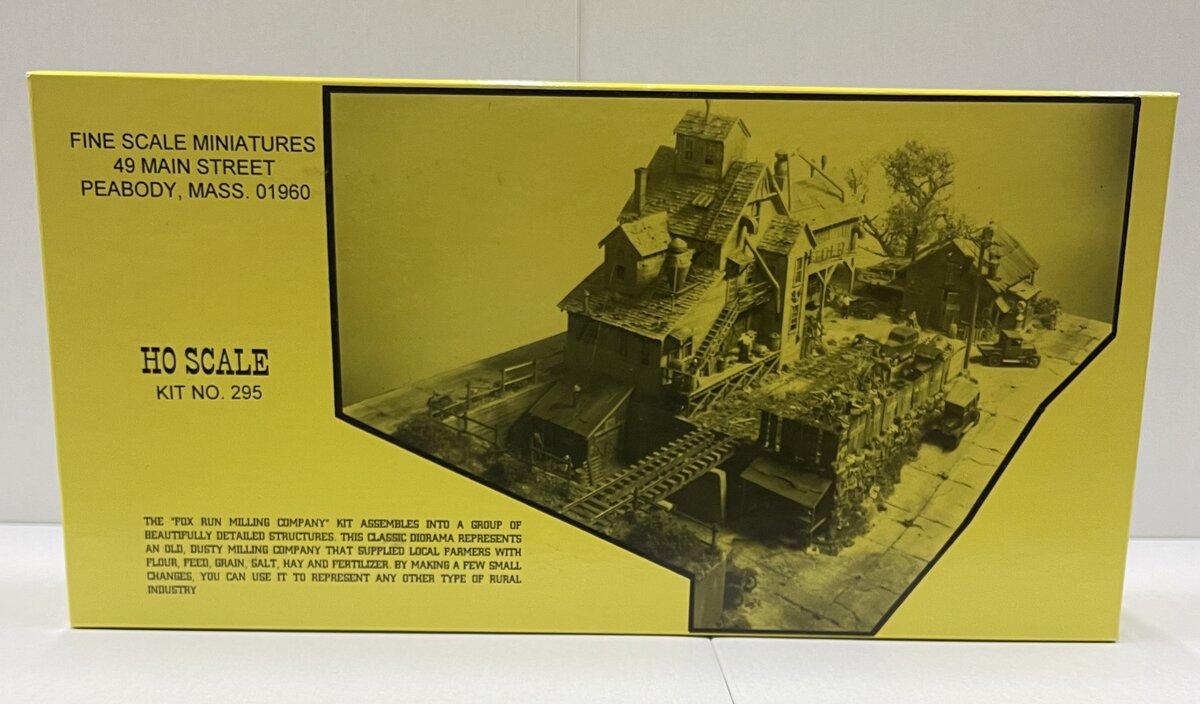 Fine Scale Miniatures 295 HO Scale Fox Run Milling Co. Laser-Cut Craftsman Kit