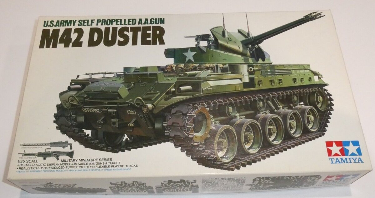 Tamiya 35161 1:35 U.S.A.A. Gun M42 Duster Military Tank Model Kit