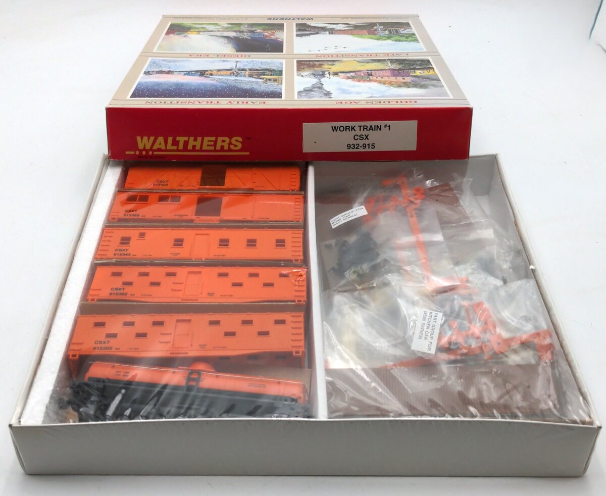 Walthers 932-915 HO CSX Work Train Freight Car Kit #1