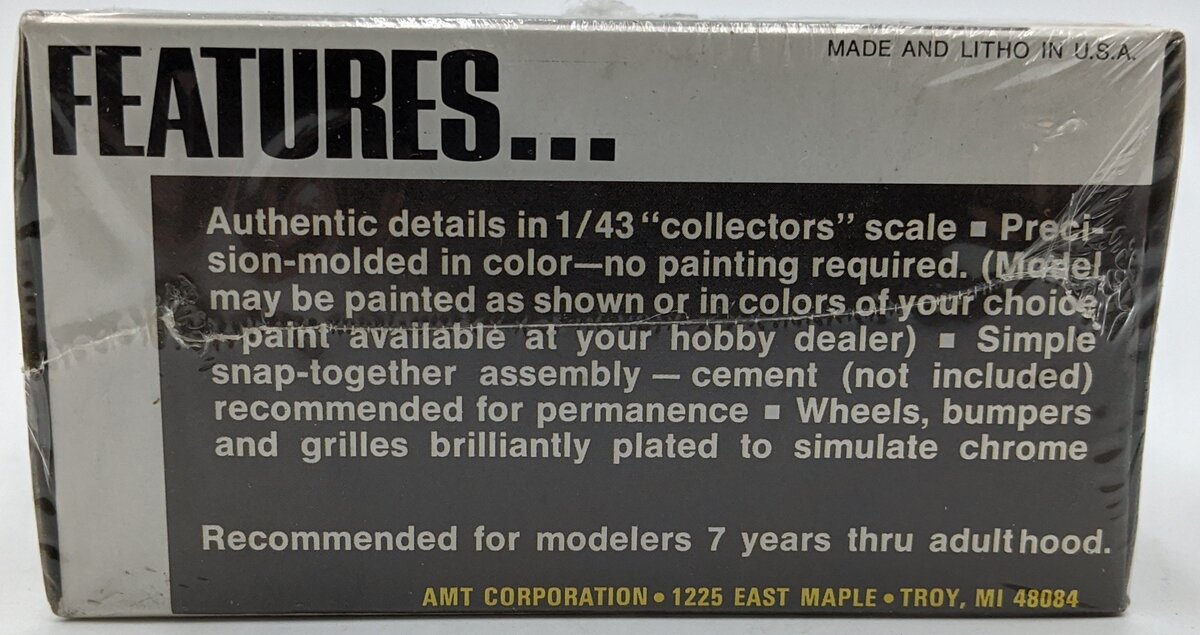 AMT T110 1:43 Scale '48 Ford Coupe Snap Hobby Kit