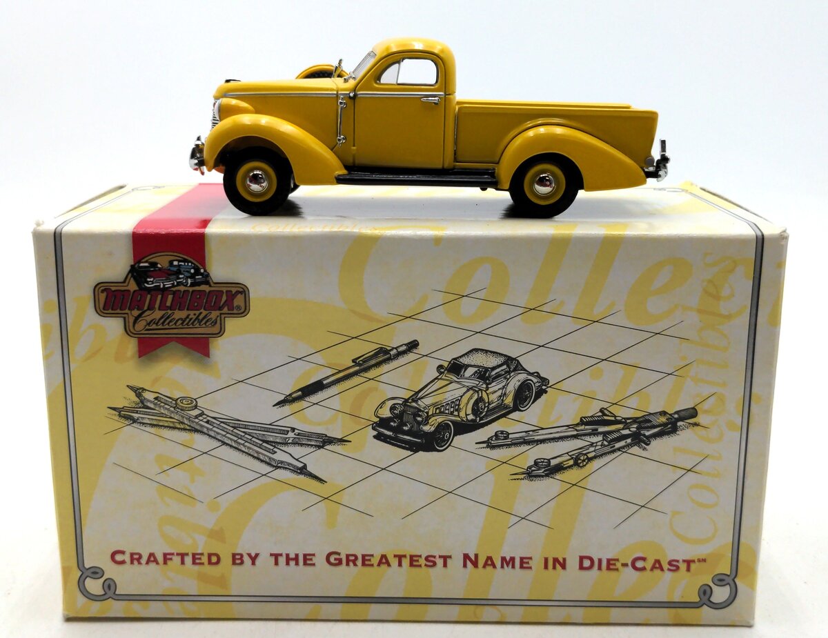 Matchbox YTC05-M Yellow 1938 Studebaker Coupe Express K-Model Pick Up