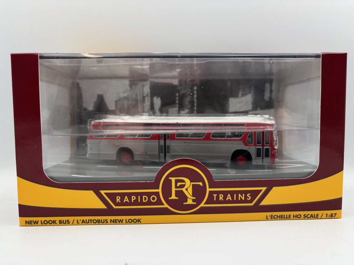Rapido Trains 753071 HO 1:87 Dlx Bus Unlettered Red