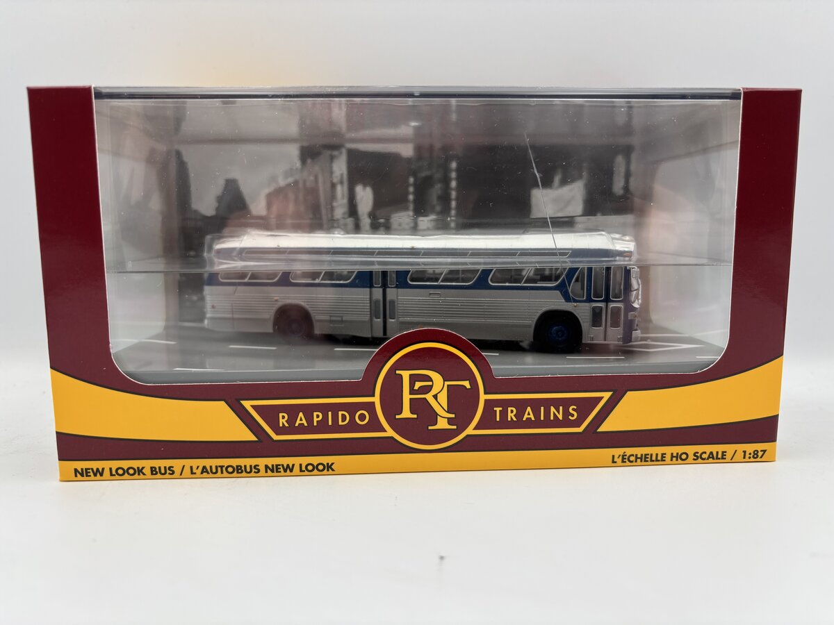 Rapido Trains 753072 HO 1:87 Dlx Bus Unlettered Blue
