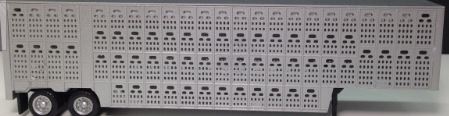 Promotex 5354 HO Scale Herpa Silver Cattle Trailer