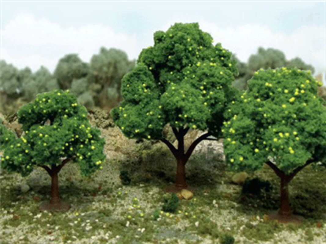 JTT Scenery Products 92137 O 2.5-3.5" Lemon Trees (Pack of 6)