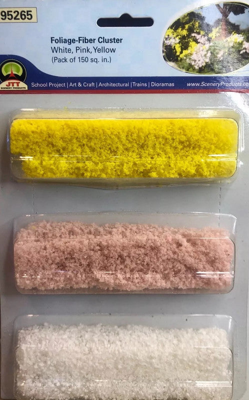 JTT Scenery Products 95265 Cherry Blossom, Snow, Yellow Wild Flower Cluster