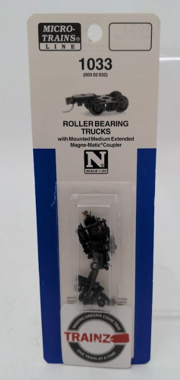Micro-Trains 00302032 N Scale Roller Bearing Trucks (Pair of 2)
