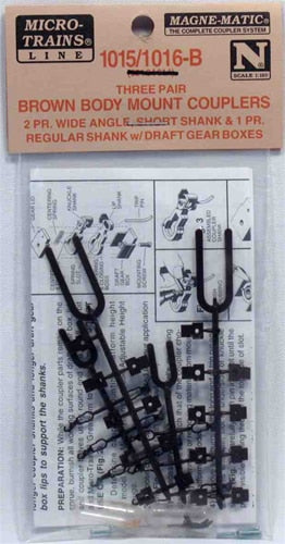 Micro-Trains 00102001 N Brown Unassembled RDA Body Mount Coupler