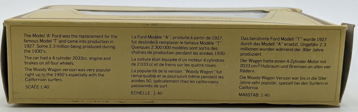 Matchbox Y-21 1:40 1930 Model 'A' Ford A & J Box General Stores