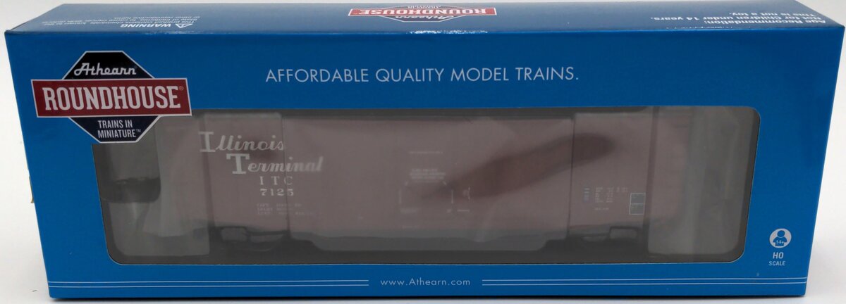 Roundhouse 79112 HO Illinois Terminal 50' Plug Door Smooth Side Box #7125