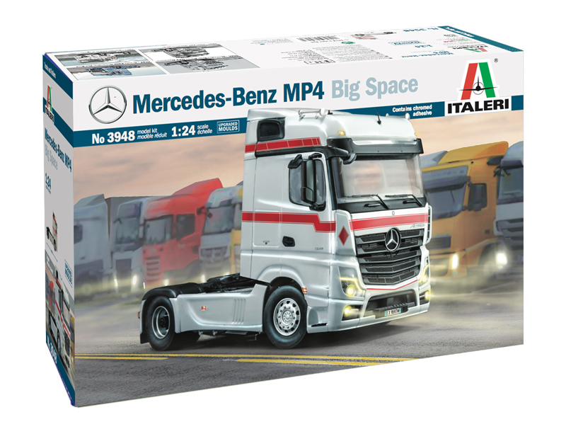 Italeri 3948 1:24 Mercedes-Benz MP4 Big Space Truck Plastic Model Kit