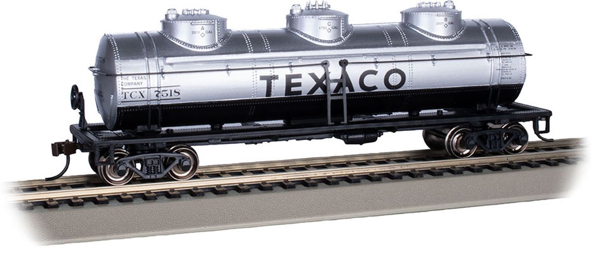 Bachmann 17112 HO Texaco 40' Three-Dome Tank Car #7518