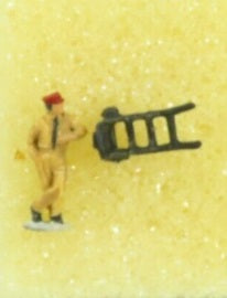 NJ International 6204 N Crowd Pleasers Red Cap with Cart Figure