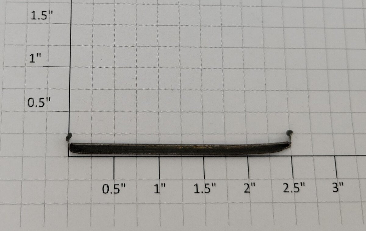 American Flyer 49700-21U S Scale 2-1/2" Metal Door Guide with Tabs