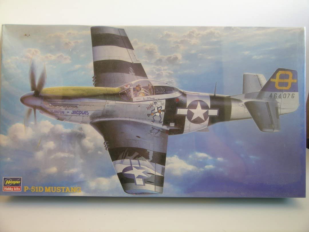 Hasegawa 09130 1:48 North American P-51D Mustang Military Aircraft Plane Kit