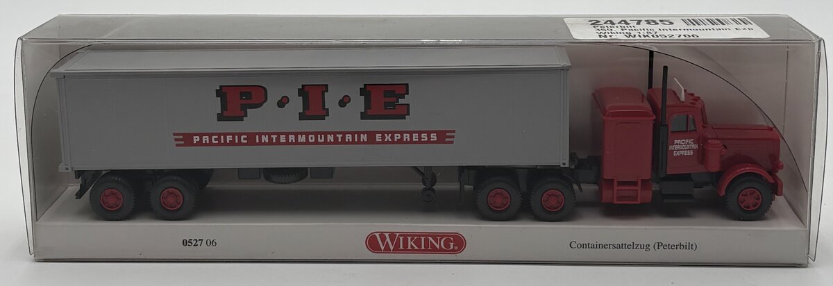 Wiking 052706 HO Pacific Intermountain Express Peterbilt Sleeper Tractor