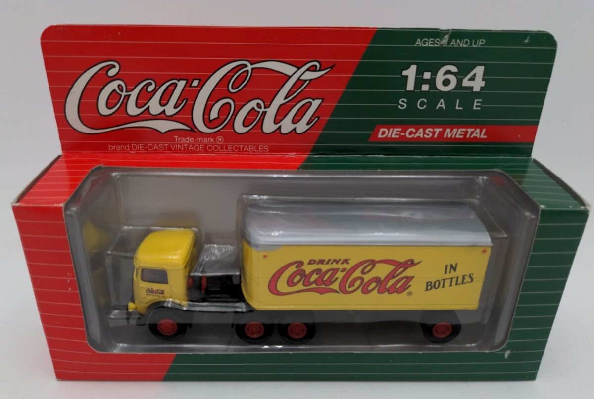 Mack C52101 1:64 Scale Yellow Coca-Cola Die-Cast Tractor & Trailer Model CJ