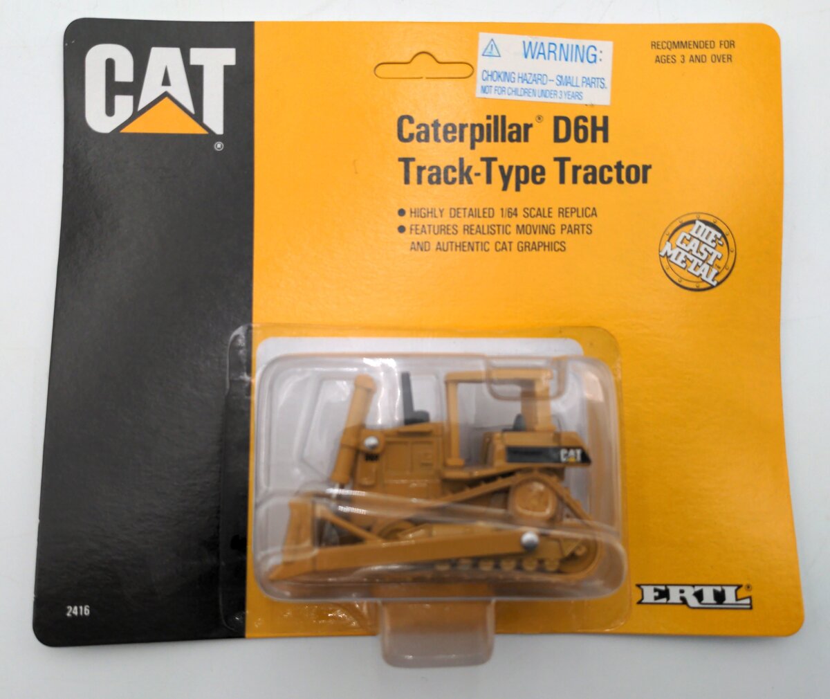 Ertl 2339/2416 1:64 Diecast Caterpillar D6H Track-Type Tractor