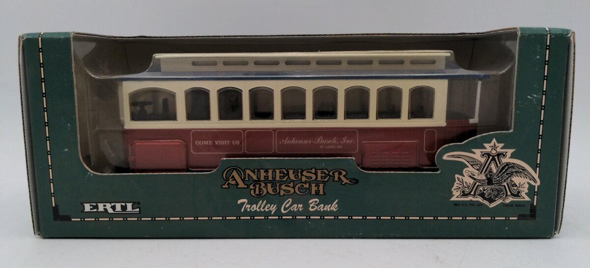 Ertl B601 1:43 Diecast Anheuser Busch Trolly Car Bank